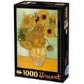 Miniatyrbild 1 av 2: 1000 bitars pussel - Van Gogh: Solrosor - DTOYS - Målningar och målningar - Gul