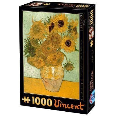 1000 bitars pussel - Van Gogh: Solrosor - DTOYS - Målningar och målningar - Gul