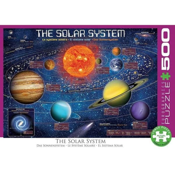 Pussel 500 bitar XL: Solsystemet