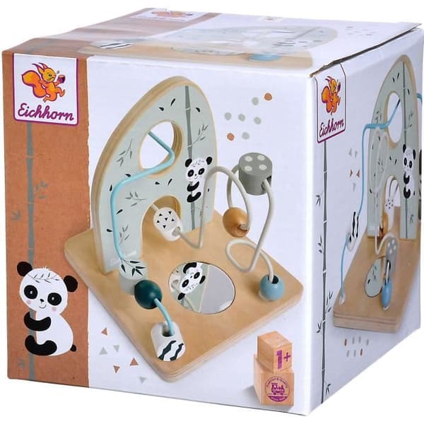 Trä sammanflätad labyrint Panda motorögla