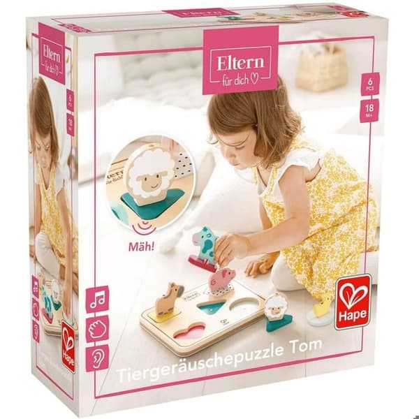 3D-ljudpussel - HAPE - Bondgårdsdjur - Flerfärgad