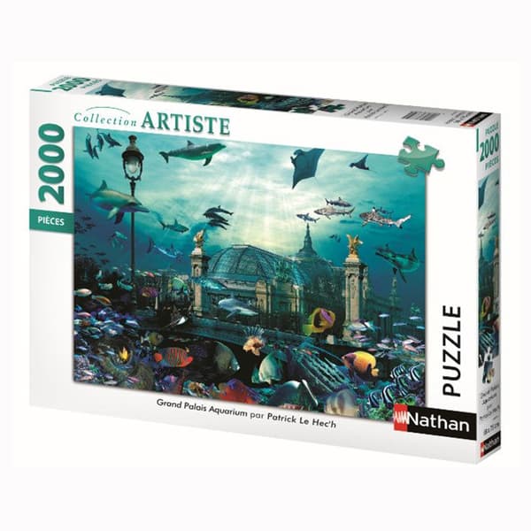 Grand Palais Aquarium Pussel - Nathan - 2000 bitar - För vuxna - Flerfärgad