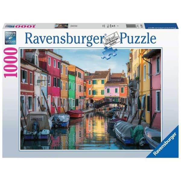 1000 bitars pussel Burano, Italien - Ravensburger - Arkitektur och monument - Vuxna och barn från 14 år