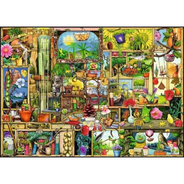 1000 bitars pussel Colin Thompson: Garden Shelf