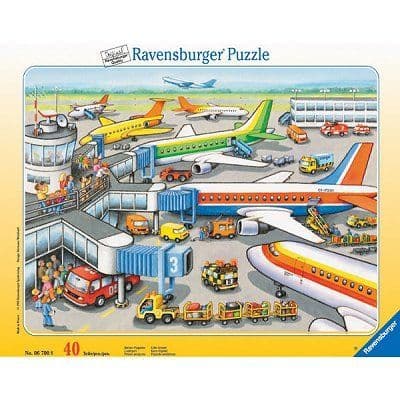 40 bitars pussel - Flygplats: Boardingområde - RAVENSBURGER - Resor och kartor - Barn - Interiör