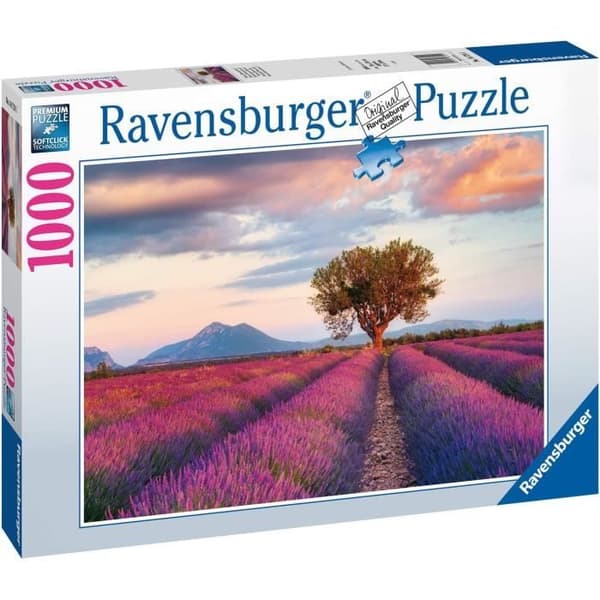 Ravensburger Pussel - Lavendelfält - Landskap och fotosamling - 1000 bitar - För vuxna