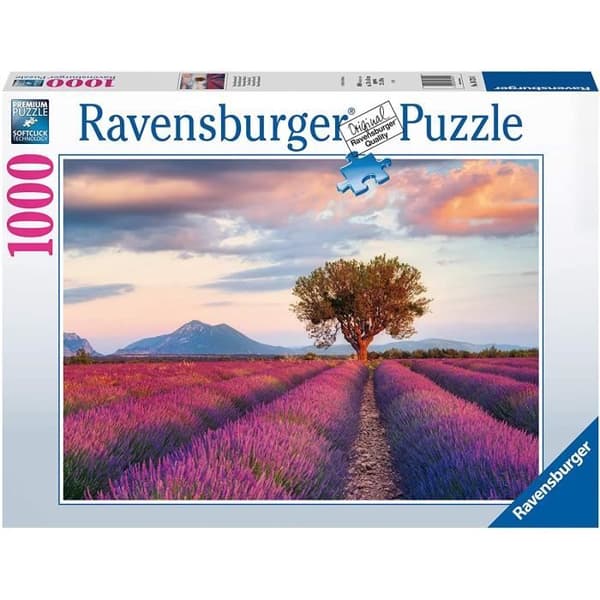 Ravensburger Pussel - Lavendelfält - Landskap och fotosamling - 1000 bitar - För vuxna