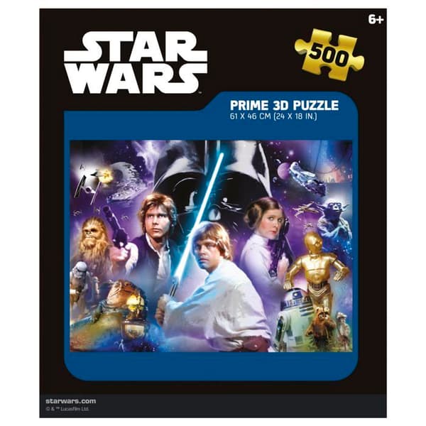 Puzzle Educa - 20052 - 500 Star Wars Classic 3D Lenticular Pussel, Varié