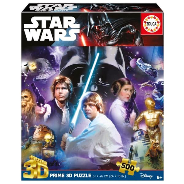 Puzzle Educa - 20052 - 500 Star Wars Classic 3D Lenticular Pussel, Varié