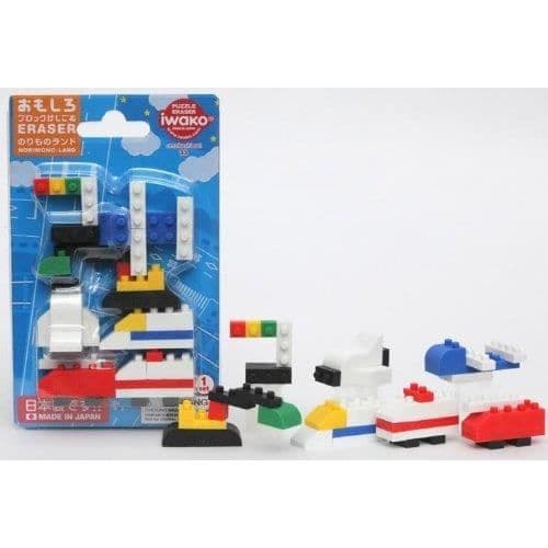 Iwako Byggblock Transporterar Japanska Suddgummin Set från Japan