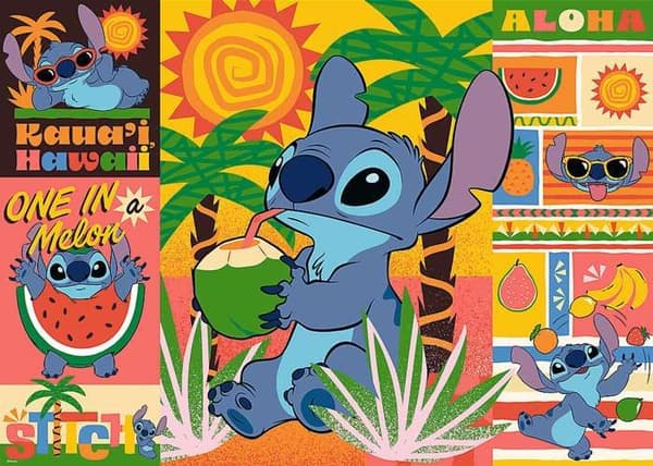 Pussel Semester med Stitch Trefl