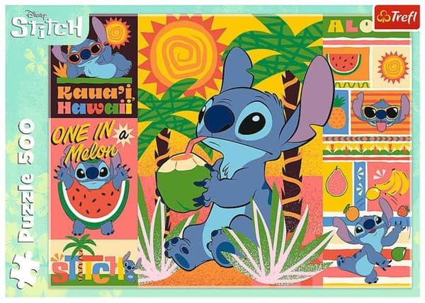Pussel Semester med Stitch Trefl