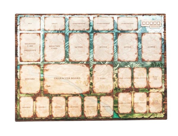 Playmats.eu - P066 - Spelmatta för Gloomhaven/Frosthaven - 47 x 33 cm - Gummimatta för brädspel