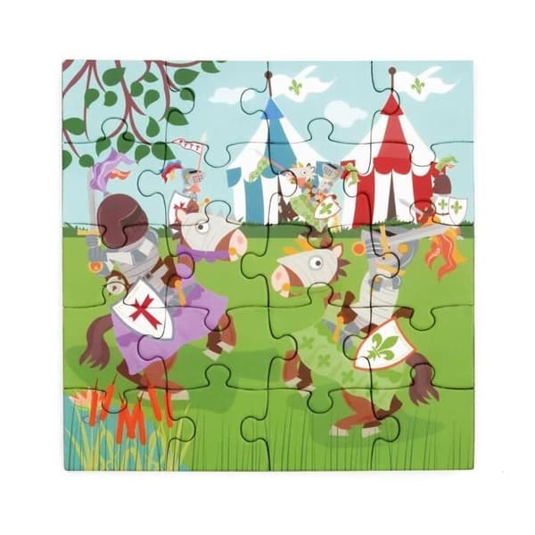 Magnetisk pusselbok SCRATCH To Go - Riddare