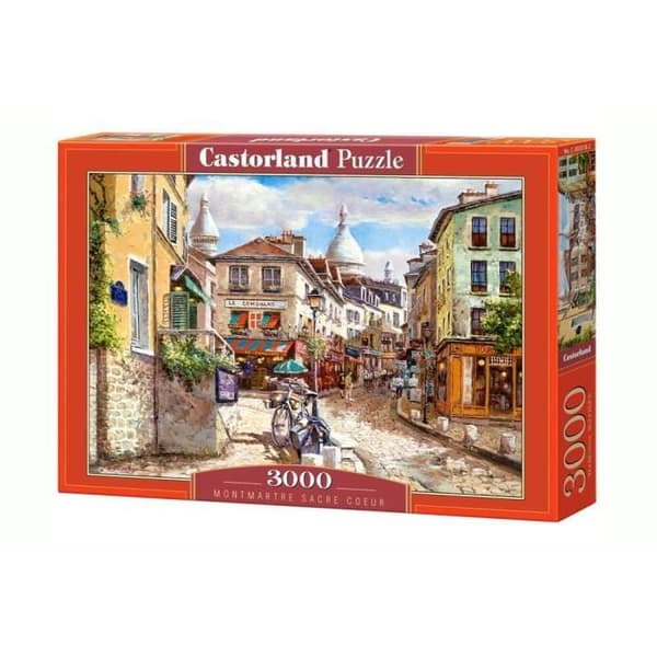 3000 bitars pussel - CASTORLAND - Montmartre Sacre Coeur - Landskap och natur - Blandat - Interiör