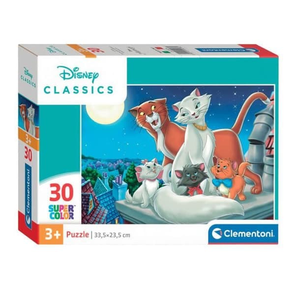 Clementoni pussel super color djur, 30e.