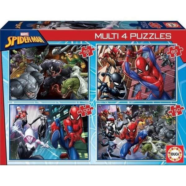 4 progressiva pussel - EDUCA - Multi 4 In 1 Ultimate Spider-Man