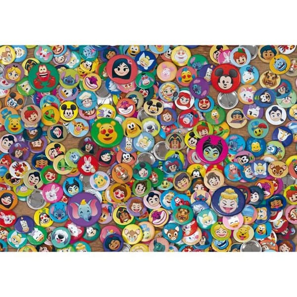 Pussel 1000 bitar Compact: Omöjlig Disney Emoji