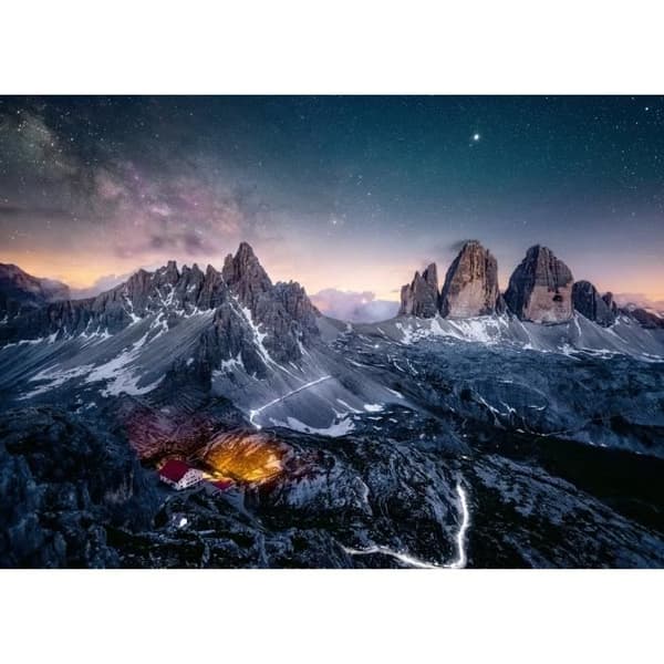 1000p pussel The Tre Cime di lavaredo, Dolomiterna (Highlights), från 14 år, Pussel av högsta kvalitet, 12000256, Ravensburger