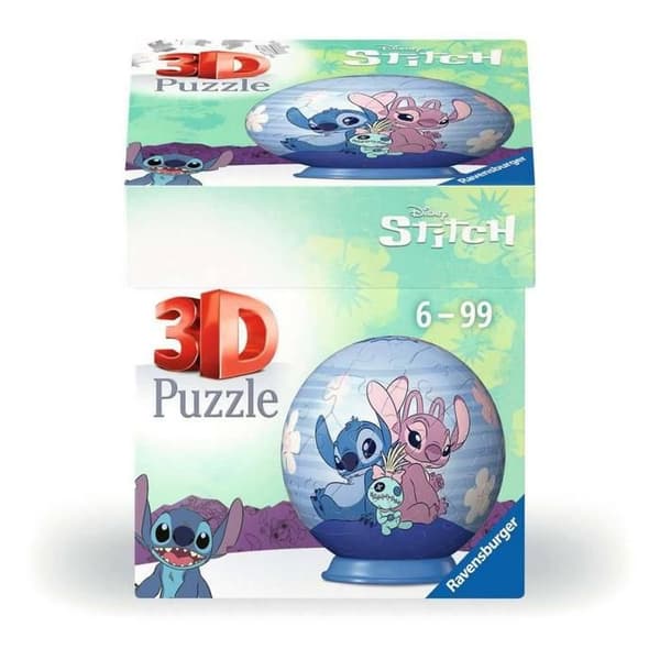Pussel 3D 54 bitar: Stitch & Angel
