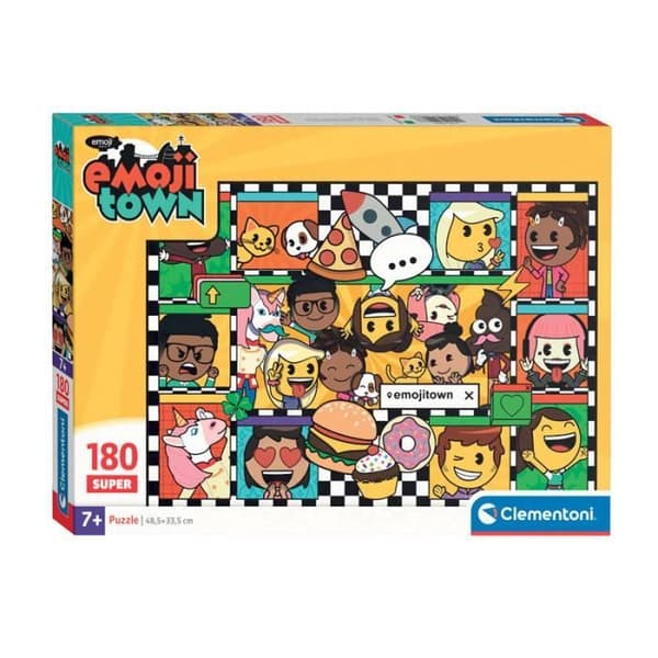 Clementoni pussel super färg emoji stad, 180e.