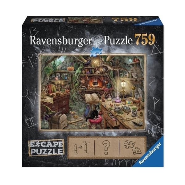 Ravensburger Space Puzzle 759 bitar - Häxans kök - Barn - Livsscen - Brun