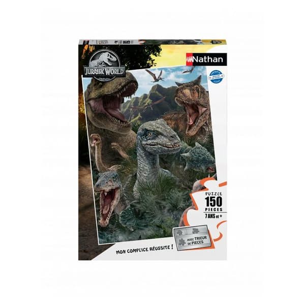 Pussel - Nathan - Jurassic World 3 - Djur - 150 bitar - Blandat