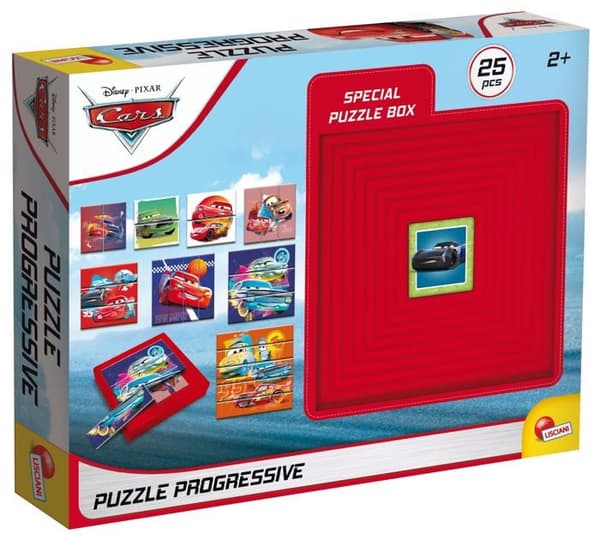 Liscianigiochi-pussel - 97784 - Progressivt pussel 9 bilar, flerfärgad
