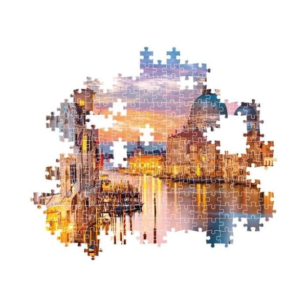 Pussel 500 bitar - CLEMENTONI - Illuminat Venedig - Resa och kartor - Barn - Inomhus