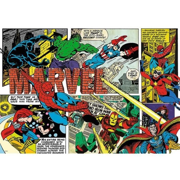 1000 bitars pussel - TREFL - Disney 100: The Avengers Undefeated - Vit - 1000 bitar - Från 12 år