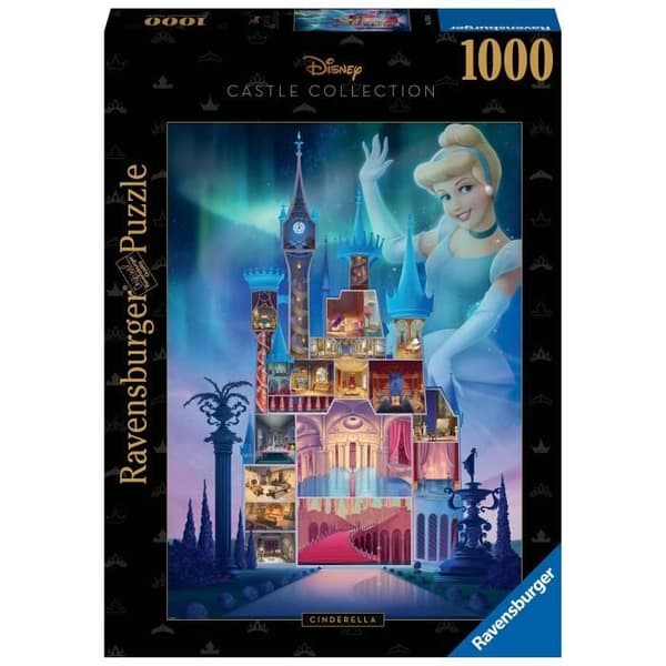 Ravensburger-PRINCESS-Pussel 1000 bitar - Askungen (Disney Prince Castle Collection)-4005556173310-14 år och uppåt
