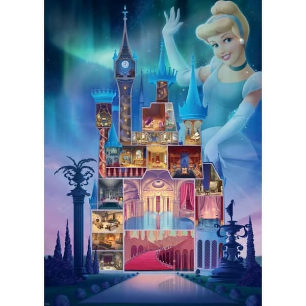 Ravensburger-PRINCESS-Pussel 1000 bitar - Askungen (Disney Prince Castle Collection)-4005556173310-14 år och uppåt