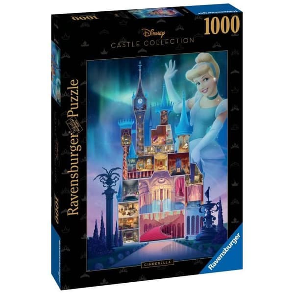 Ravensburger-PRINCESS-Pussel 1000 bitar - Askungen (Disney Prince Castle Collection)-4005556173310-14 år och uppåt