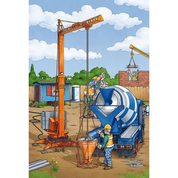 SCHMIDT OCH SPIELE Barnpussel - På byggarbetsplatsen - 3x24 st
