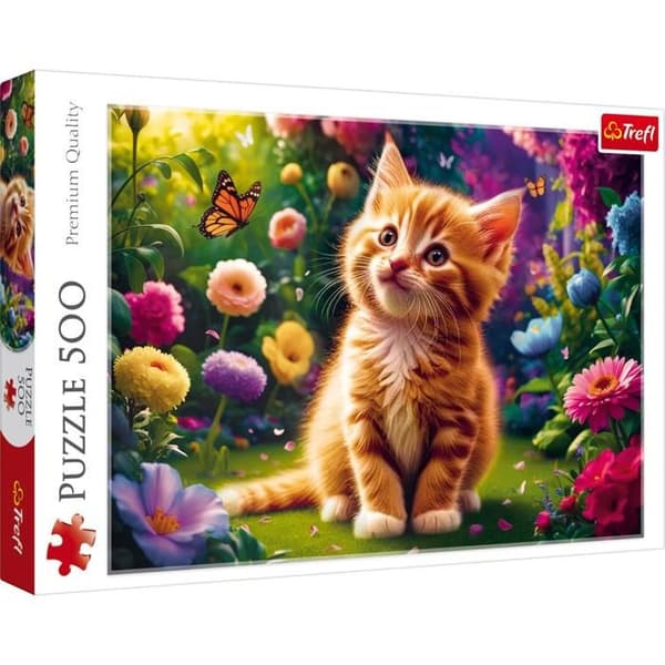 Pussel 500 bitar: Söt kattunge
