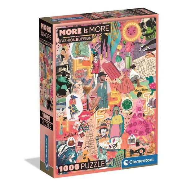 CLEMENTONI - Kompakt 1000 bitar - Mer är mer - Mode & Design