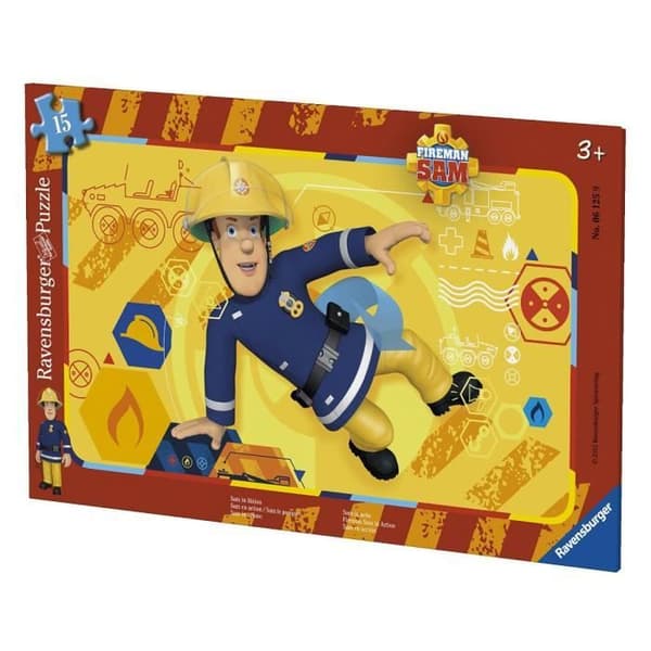 15 bitars pussel - RAVENSBURGER - Brandman Sam - Flerfärgad - Blandat - 3 år