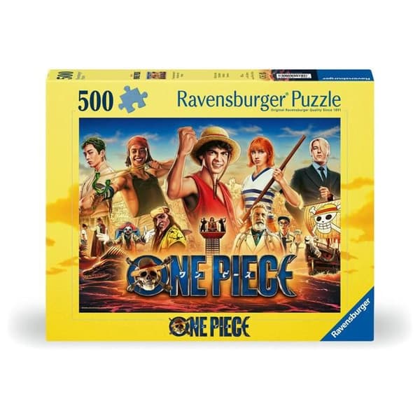 Pussel 500 bitar: One Piece - Äventyren med Straw Hat-piraterna
