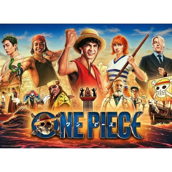 Pussel 500 bitar: One Piece - Äventyren med Straw Hat-piraterna
