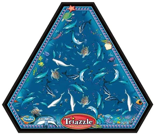 Think Fun Puzzle - 76491 - ThinkFun Triazzle Dolphins, ett logiskt pussel för barn och vuxna från 8 år