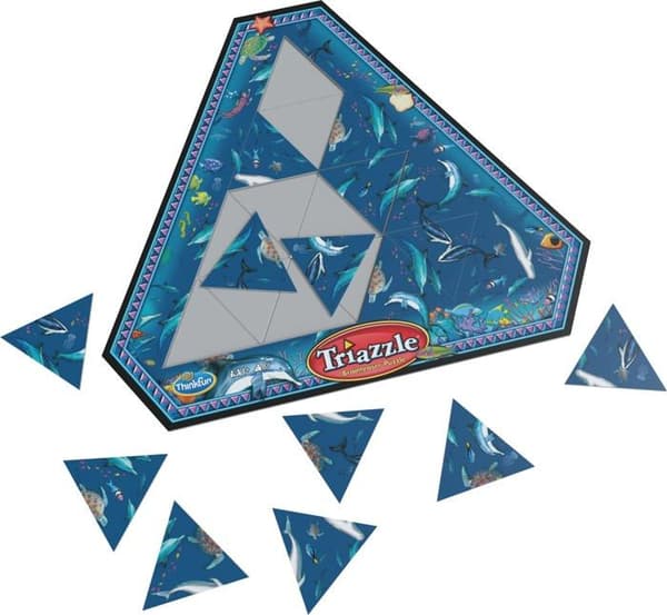 Think Fun Puzzle - 76491 - ThinkFun Triazzle Dolphins, ett logiskt pussel för barn och vuxna från 8 år