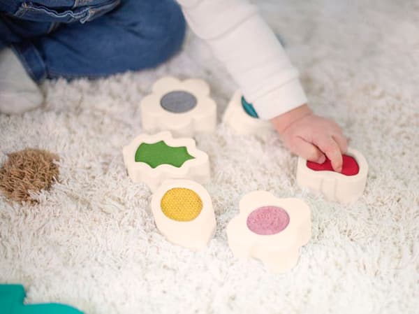 Puzzle Miniland - MNL 97344 - Coleccion Feel to Learn av Encaje arbol Juego sensorial encajable, 97344, Multicolor, Small