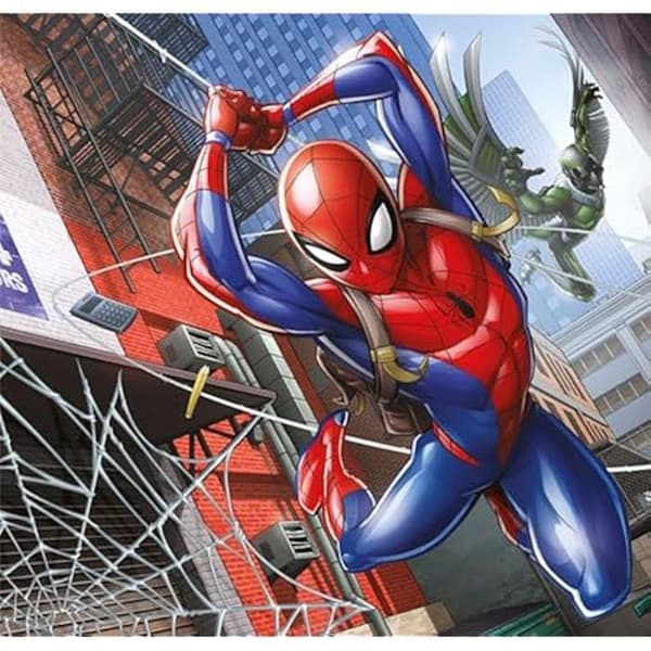 Clementoni Supercolor Marvel Spider-Man – 3 x 48 (Inkluderar 3 48 bitar) Barn 5 år, tecknat pussel, tillverkat i Italien,