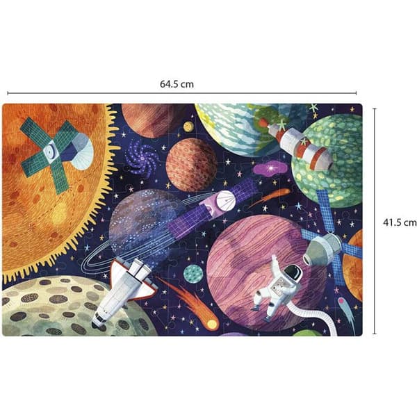 Pussel - Barn - 104 bitar - Solsystemet - Apli Kids
