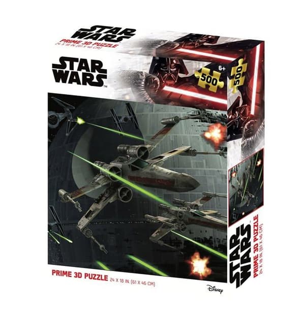 Linsformigt pussel - STAR WARS - The Battle of the Death Star 500 st - Svart - Child - Prime 3D