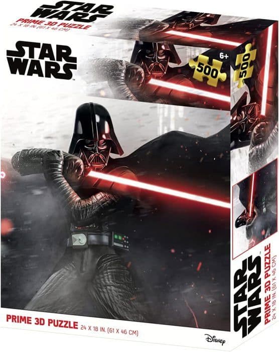 Star Wars linsformade pussel - Darth Vader stridsställning - 500 bitar - 61x46 cm