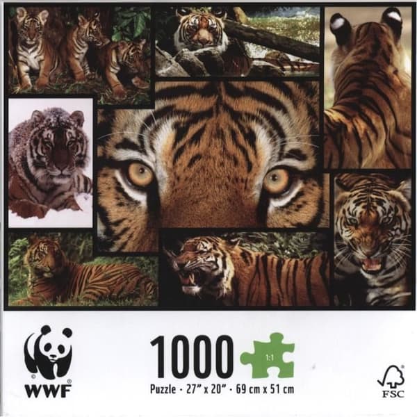Pussel - WWF - Tigers - 1000 bitar