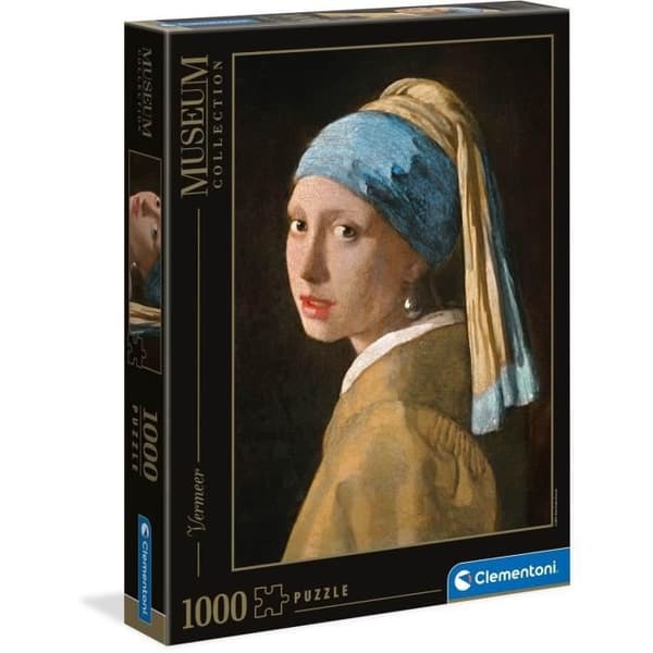 1000 bitars pussel - Clementoni - En tjej med ett örhänge - Vuxen - Vit