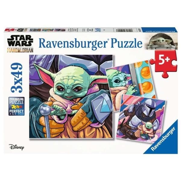 3x49 bitars pussel The Mandalorian Star Wars Ravensburger