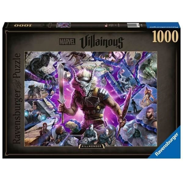 Pussel 1000 bitar: Marvel Villainous Collection: Killmonger Unik färg